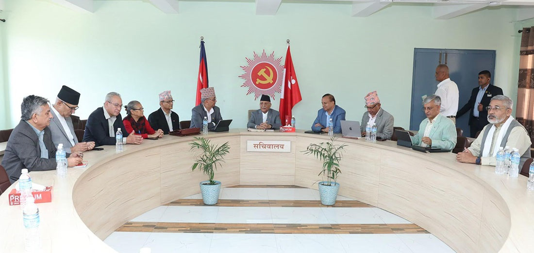 एमाले सचिवालय बैठक बस्दै